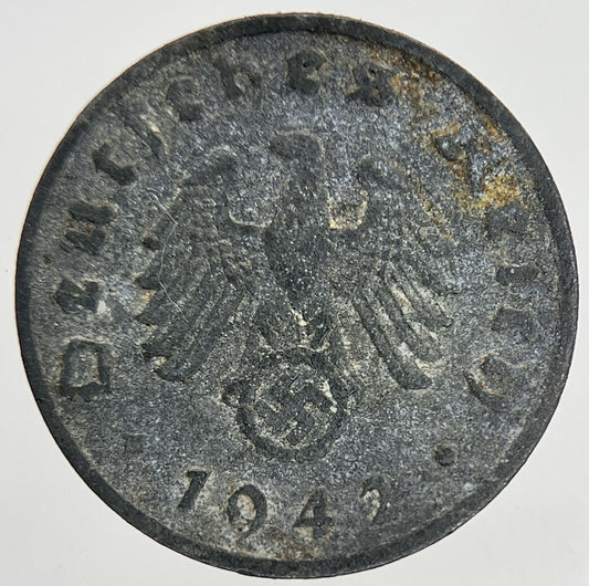 1942-A Germany Nazi 1 Pfennig Coin | Collectable Grade | a9001