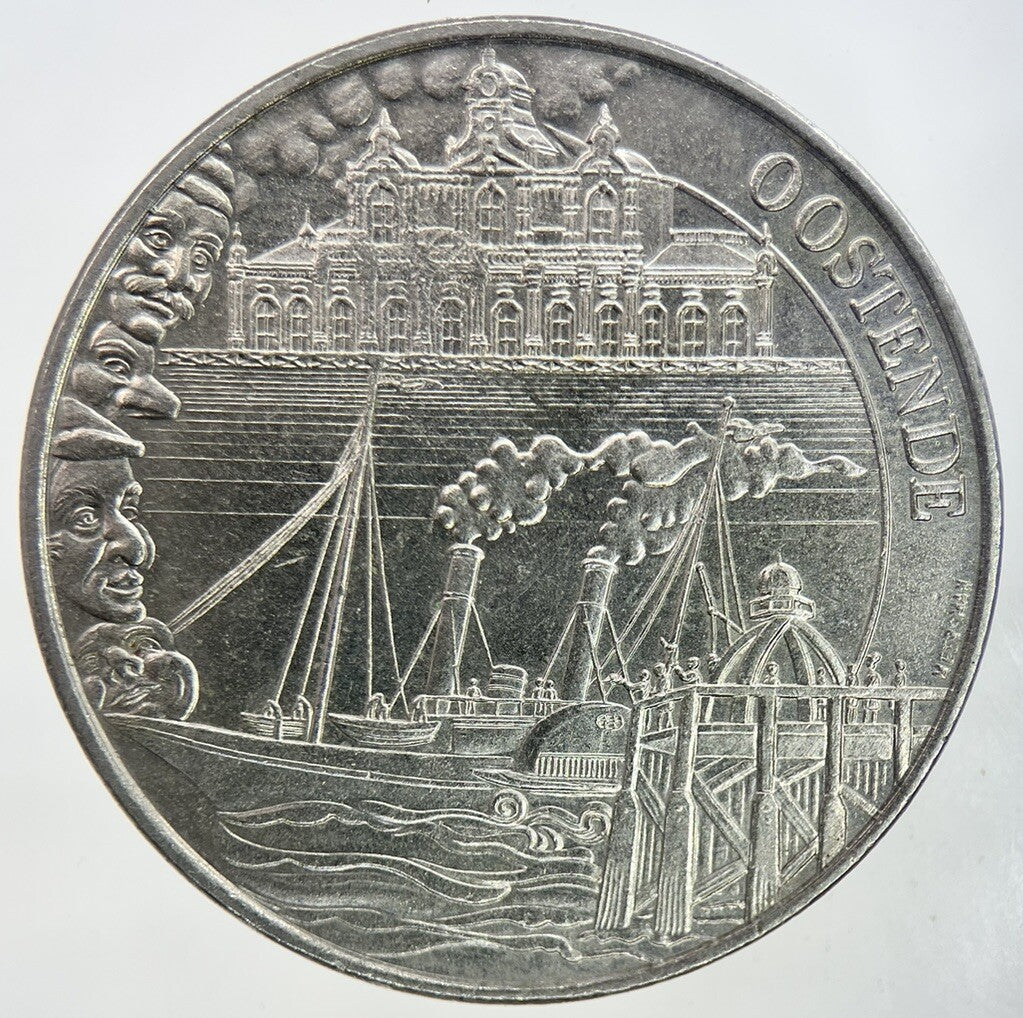1982 Belgium Oostende 100 Stuivers Medal Coin | Very High Grade | a2507