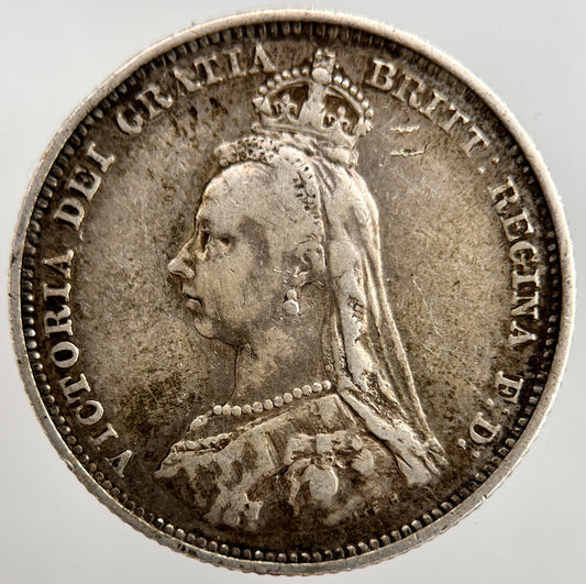 1887 Victoria Shilling Silver Coin | Collectable Grade