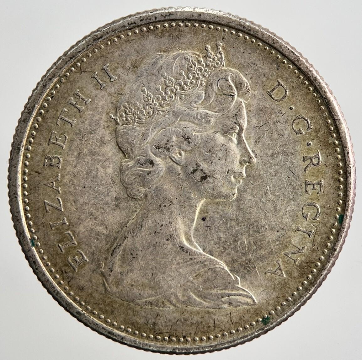 1968 Canada 25 Cents Silver Coin | Fine Collectable Grade