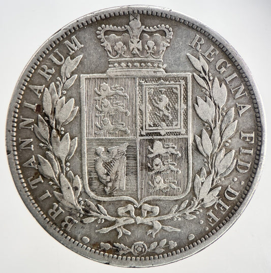 1883 Victoria Half-Crown Silver Coin | Fine Collectable Grade | a9382