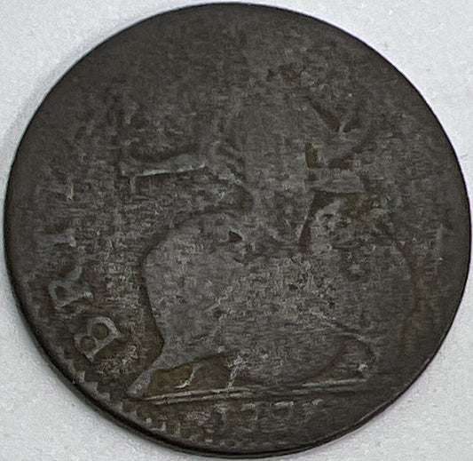 1775 George III 3rd Half-Penny Coin | Collectable Grade