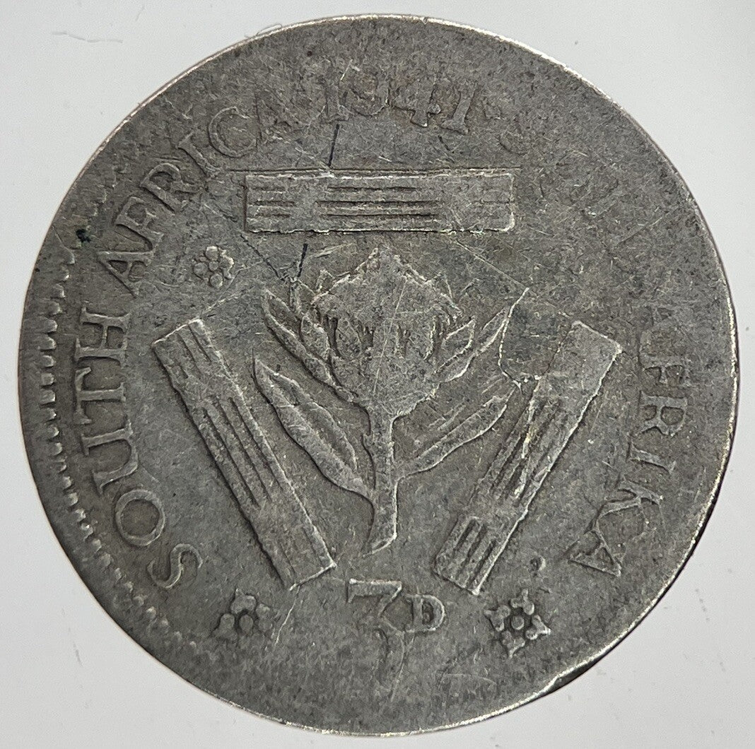 1941 South Africa Threepence Silver Coin | Collectable Grade | a6996
