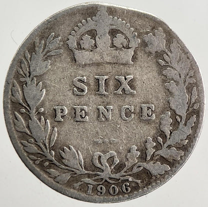 1906 Edward VII Sixpence Silver Coin | Collectable Grade