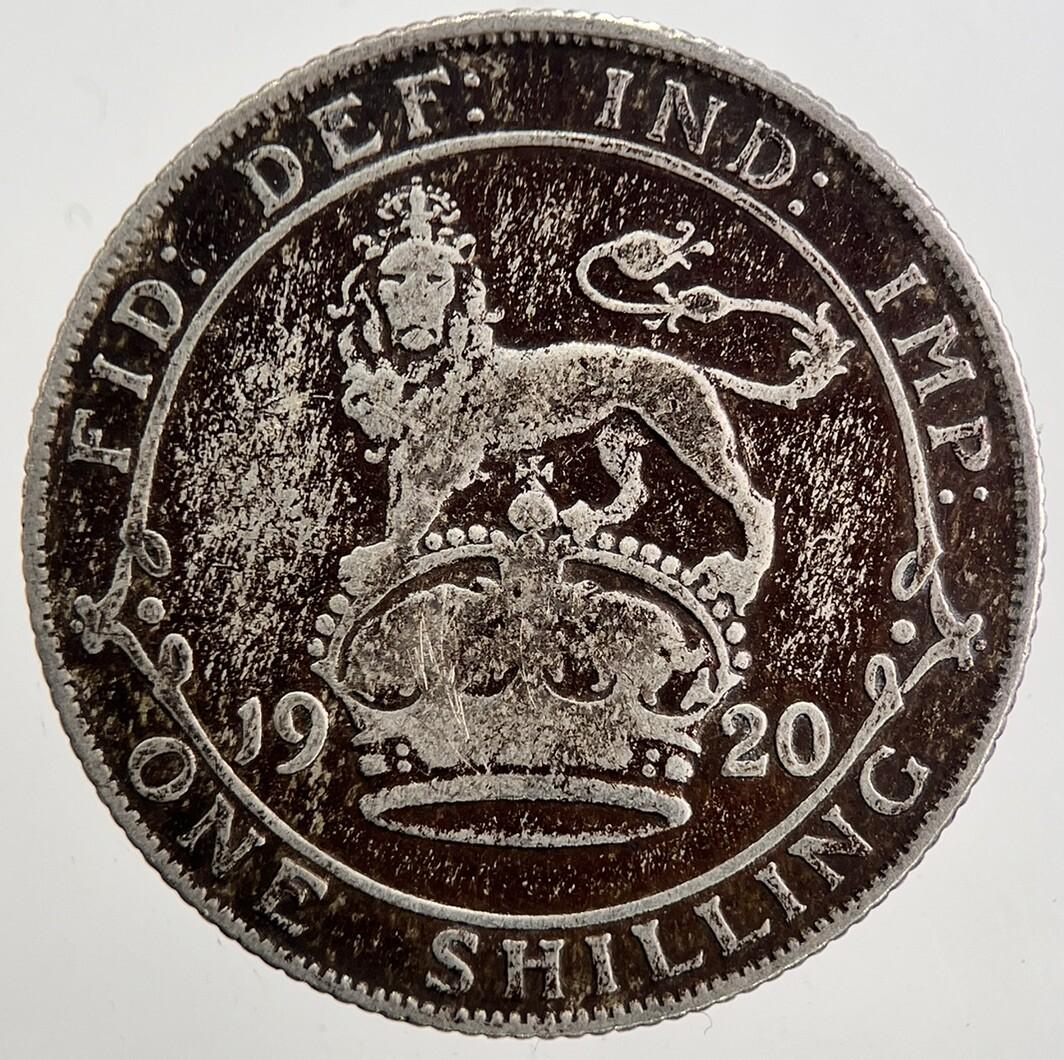 1920 George V Shilling British Silver Coin | Collectable Grade