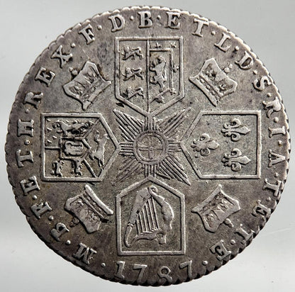 1787 George III 3rd Sixpence Silver Coin | Fine Collectable Grade