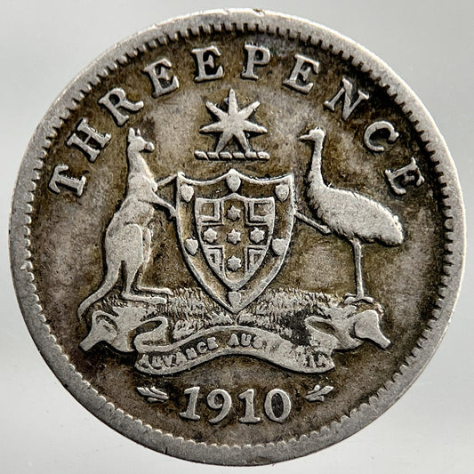 1910 Australia Threepence Silver Coin | Collectable Grade