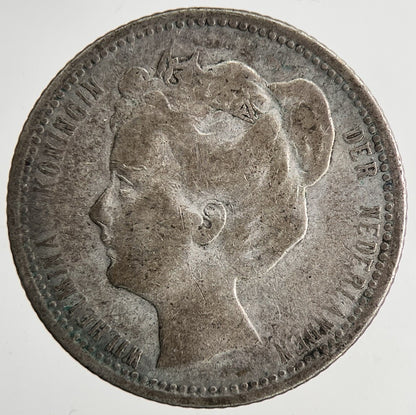 1902 Netherlands 25 Cents Silver Coin | Collectable Grade | a6963