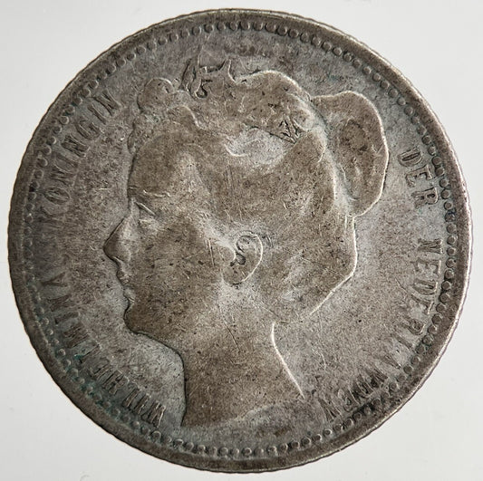1902 Netherlands 25 Cents Silver Coin | Collectable Grade | a6963