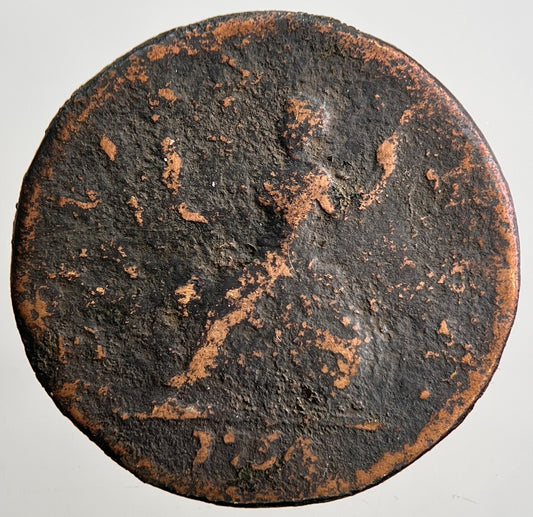 1754 George 2nd II Farthing Coin | Fair Grade