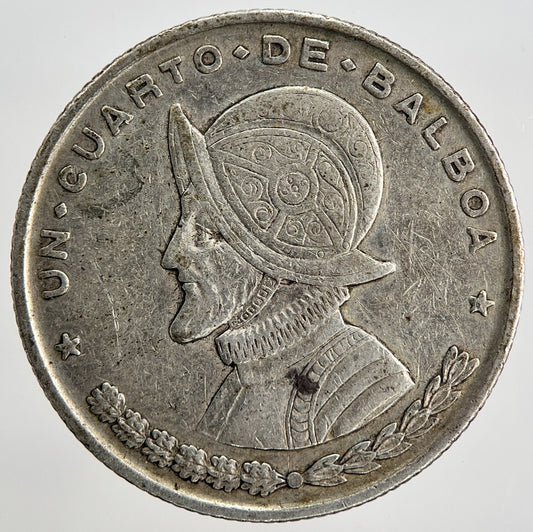 1961 Panama 1/4 One Quarter Balboa Silver Coin | Fine Collectable Grade