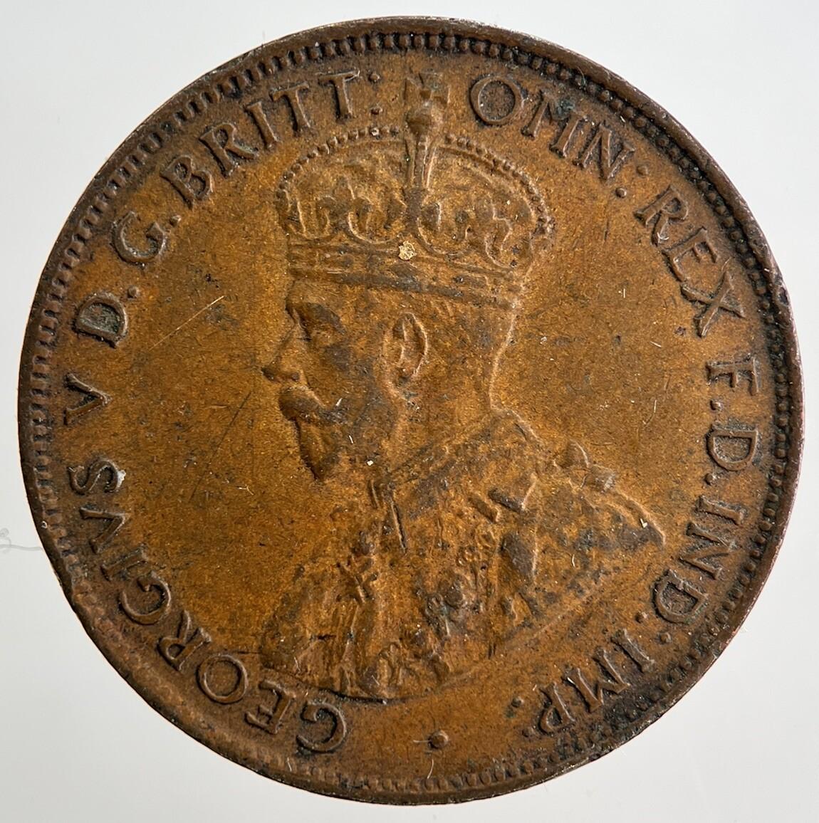 1934 Australia Half-Penny Coin | Fine Collectable Grade