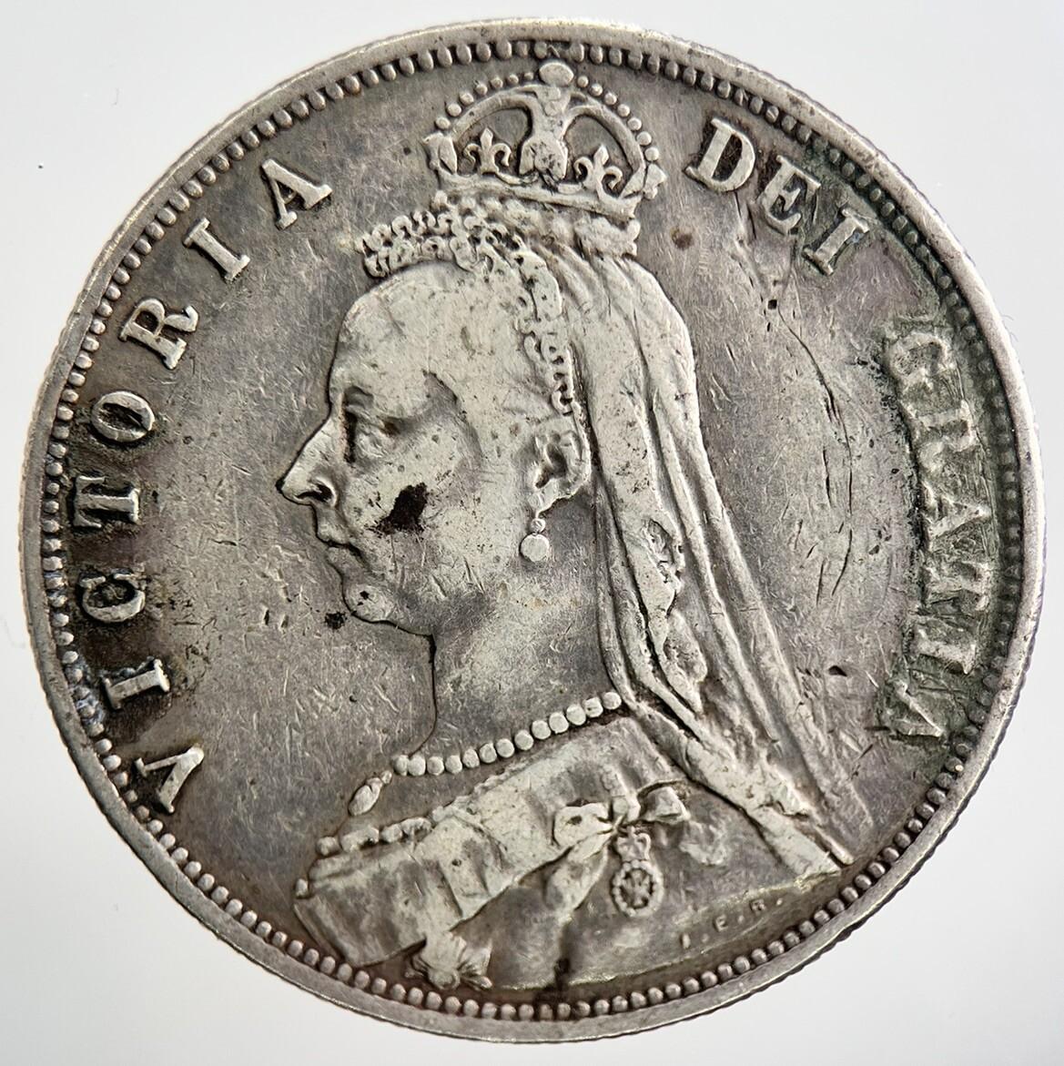 1887 Victoria Half-Crown Silver Coin | Very High Grade