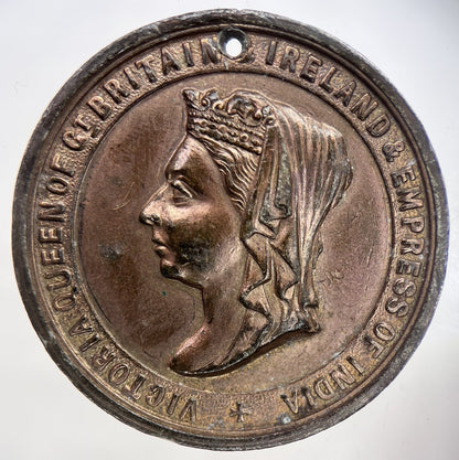 1897 Queen Victoria Commemorative Medal Coin | Very High Grade | a1069
