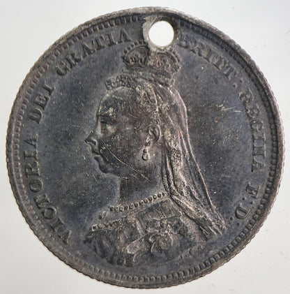 1888 Victoria Shilling Silver Coin | Very High Grade