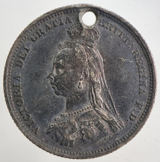 1888 Victoria Shilling Silver Coin | Very High Grade