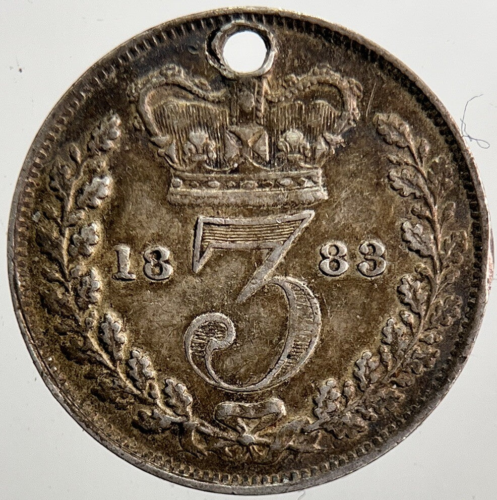 1883 Victoria Threepence Silver Coin | Very High Grade