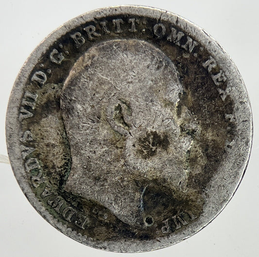 1902 Edward VII Threepence Silver Coin | Collectable Grade | a9002