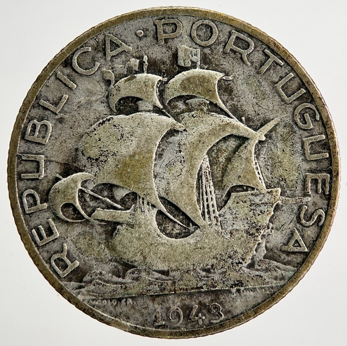 1943 Portugal 2.5 Escudos Silver Coin | Collectable Grade