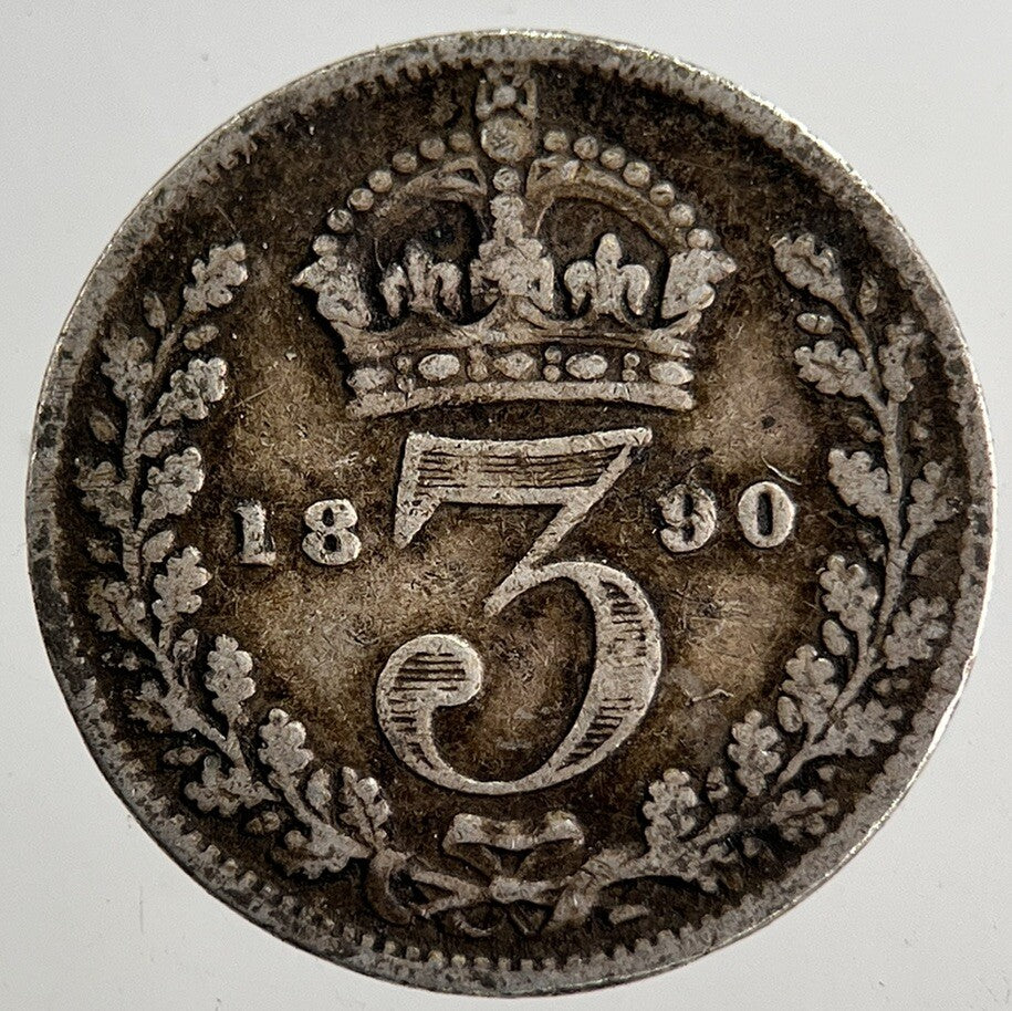 1890 Victoria Threepence Silver Coin | Collectable Grade | a8673