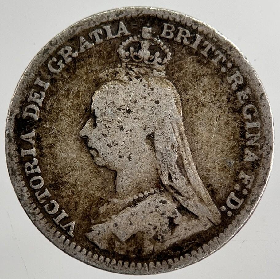 1890 Victoria Threepence Silver Coin | Collectable Grade | a8673