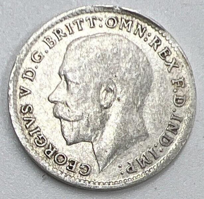 1921 George V Threepence Silver Coin | Very High Grade