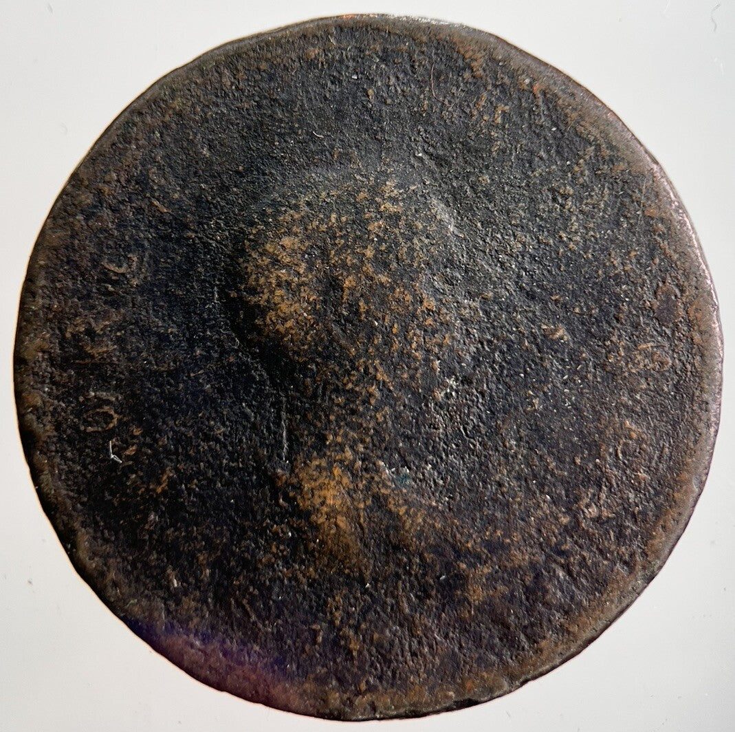 George 3rd III Half-Penny British Coin | Worn Grade