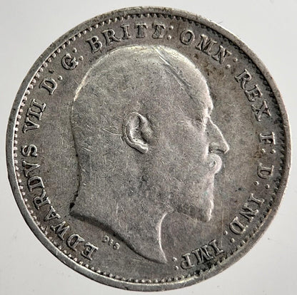 1910 Edward VII Threepence Silver Coin | Very High Grade | a8636