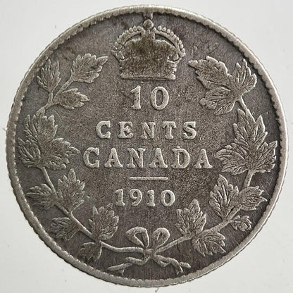1910 Canada 10 Cents Silver Coin | Collectable Grade