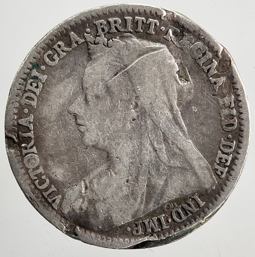 1900 Victoria Threepence Silver Coin | Collectable Grade