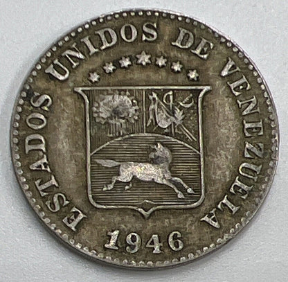 1946 Venezuela 5 Centimos Coin | Fine Collectable Grade