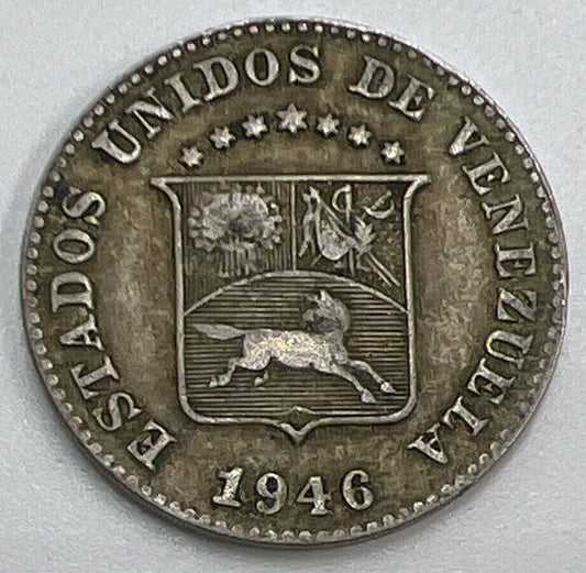 1946 Venezuela 5 Centimos Coin | Fine Collectable Grade