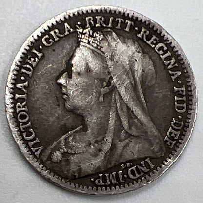 1900 Threepence | British Silver Coin | Victoria | Collectable Grade
