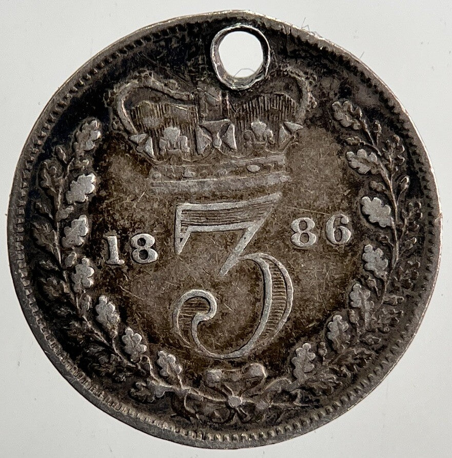 1886 Victoria Threepence Silver Coin | Very High Grade