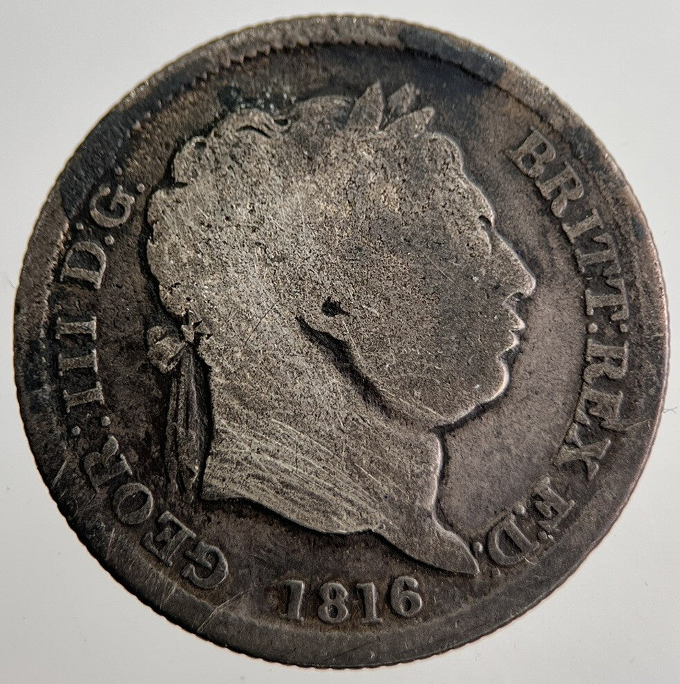 1816 George III Shilling Silver Coin | Collectable Grade | a8659
