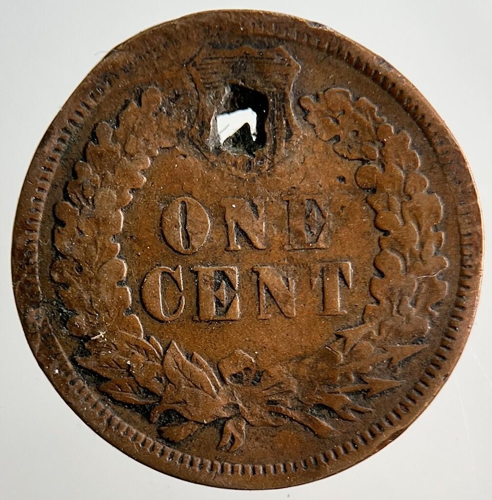 1879 US USA Indian Head One 1 Cent Copper Coin | Fair Grade