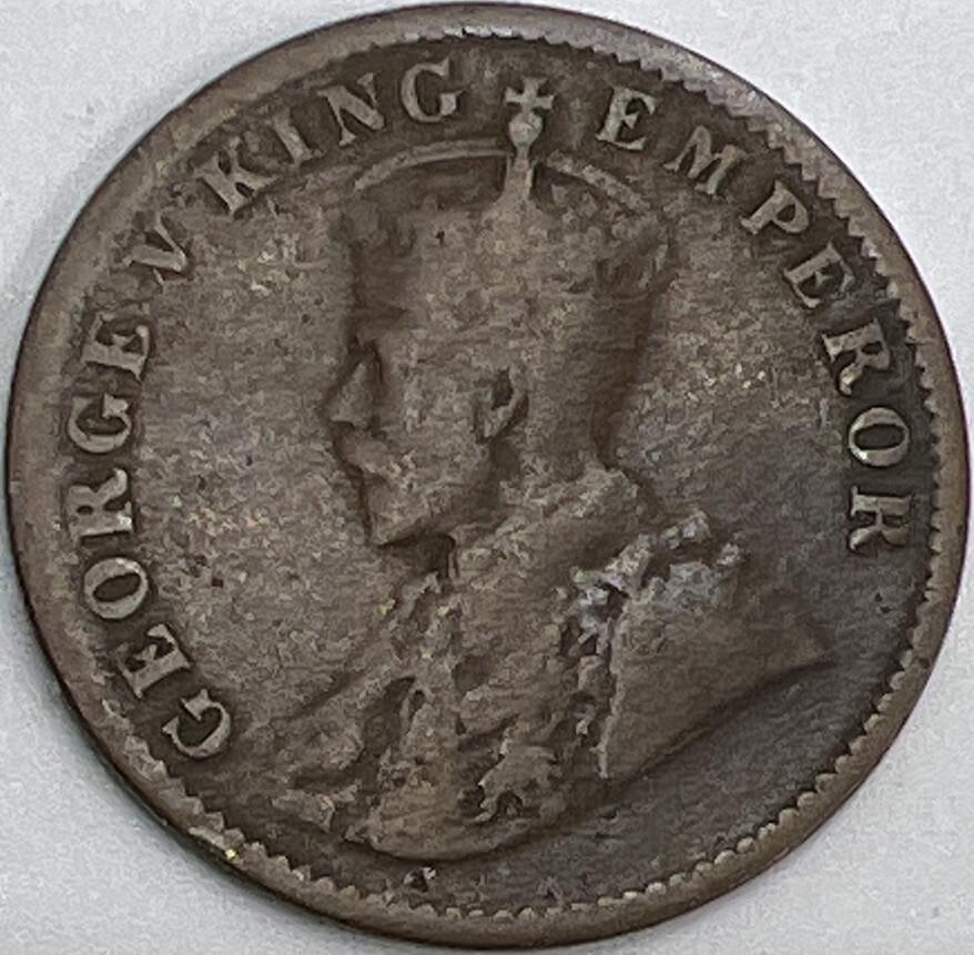1918 One Quarter Anna India | Indian Copper Coin | Fair Grade