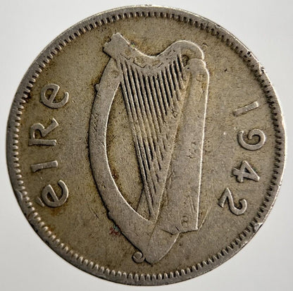 1942 Irish Sixpence 6d Dog Coin | Collectable Grade