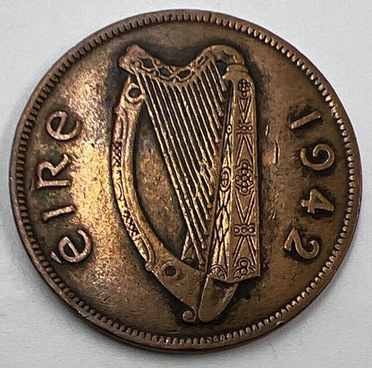1942 Irish One Penny Coin | Collectable Grade
