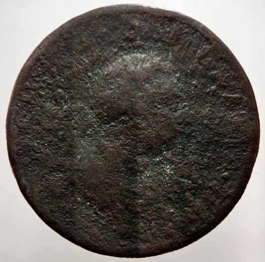 1799 George 3rd III Half-Penny British Coin | Worn Grade