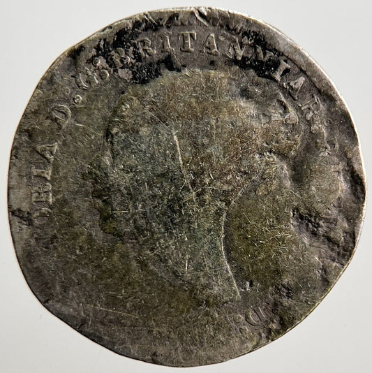 1873 Young Head Victoria Threepence Silver Coin | Worn Grade