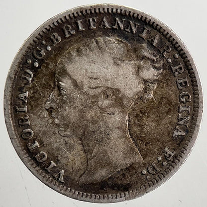 1874 Victoria Threepence Silver Coin | Fine Collectable Grade
