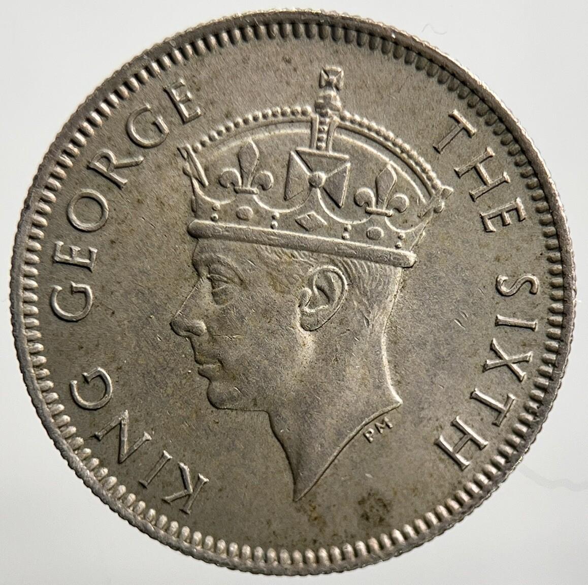 1950 Mauritius 1/4 Quarter Rupee Coin | Very High Grade
