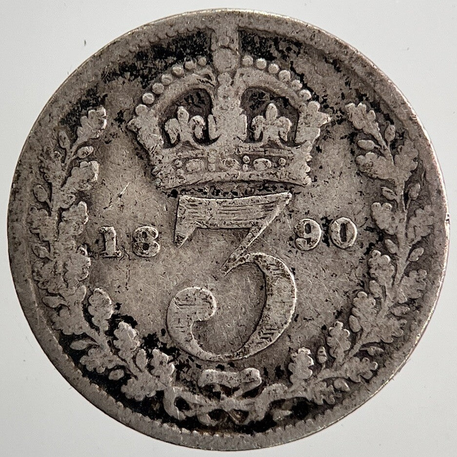1890 Victoria Threepence Silver Coin | Collectable Grade