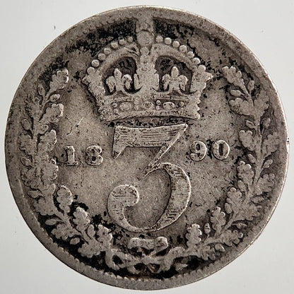 1890 Victoria Threepence Silver Coin | Collectable Grade