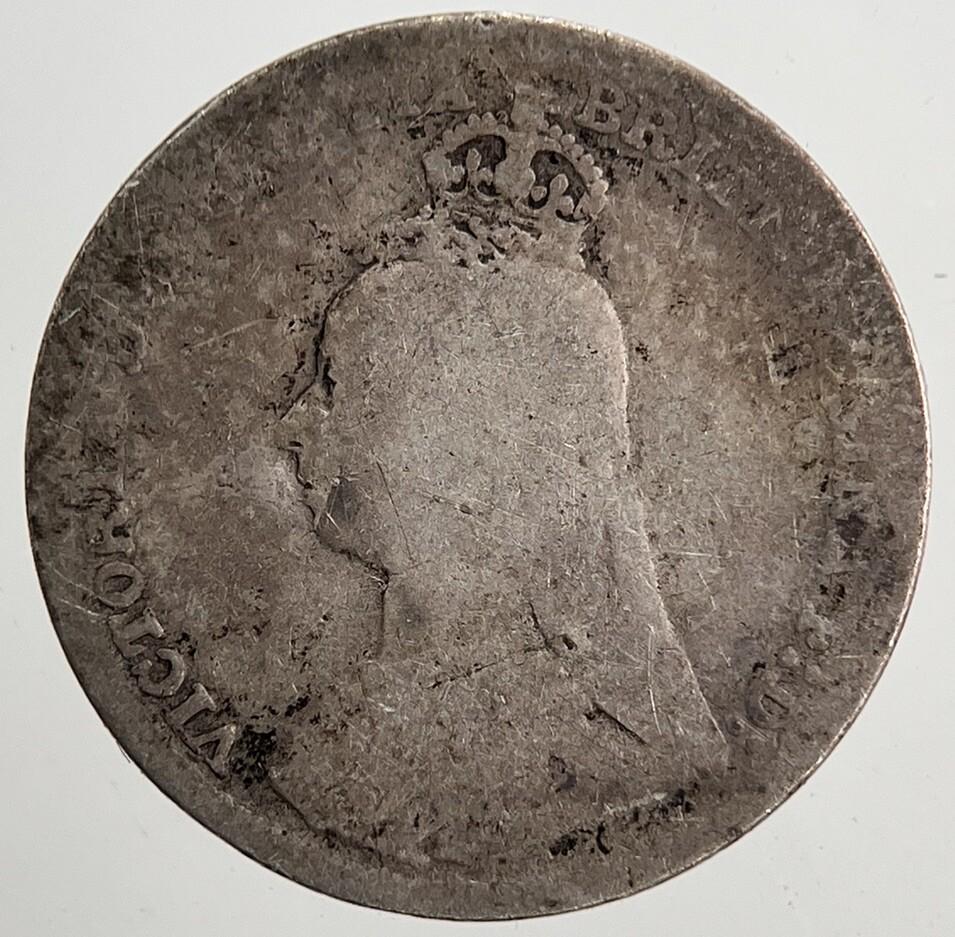 1890 Victoria Threepence Silver Coin | Collectable Grade