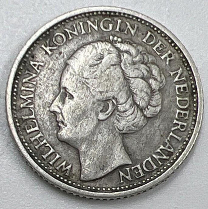 1944 Netherlands 1/10 Gulden Silver Coin | Collectable Grade
