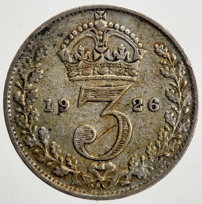 1926 George V Threepence Silver Coin | Fine Collectable Grade