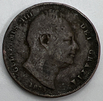 1835 Farthing | British Copper Coin | William IV | Collectable Grade