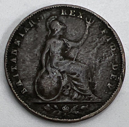 1835 Farthing | British Copper Coin | William IV | Collectable Grade